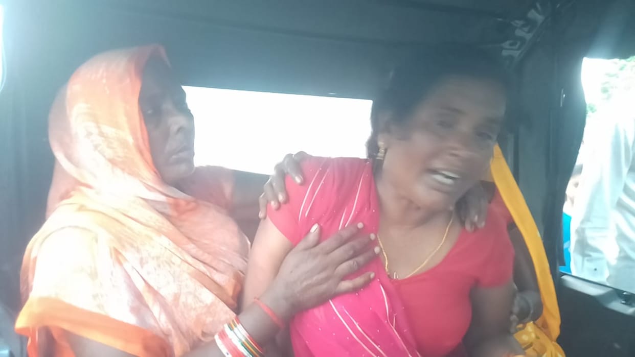 Bike stuck between DCM and bus Rider head severed from body in Lakhimpur kheri