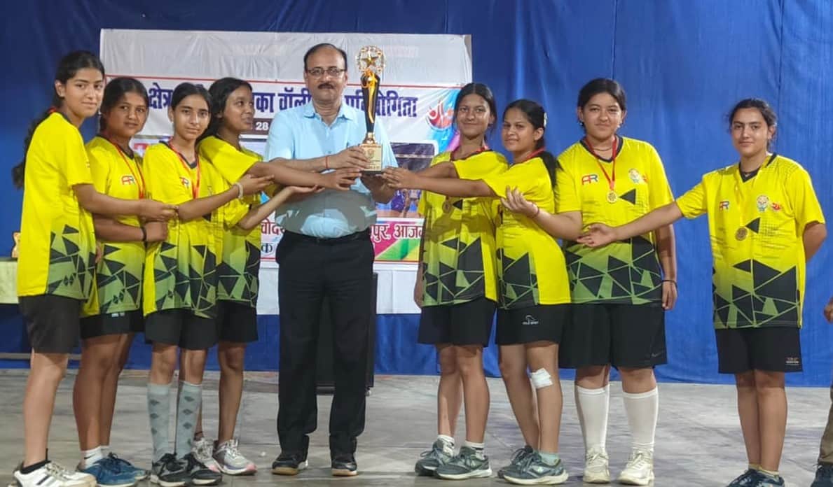 50 जवाहर नवोदय विद्यालय जीयनपुर में बालिका वॉलीबॉल प्रतियोगिता अंडर 17 आयु वर्ग हरिद्वार ए विजे