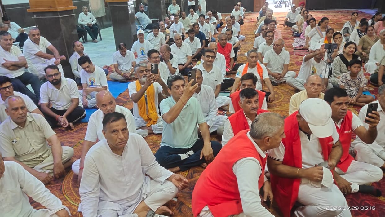 The glory of the Guru was sung in temples and ashrams.