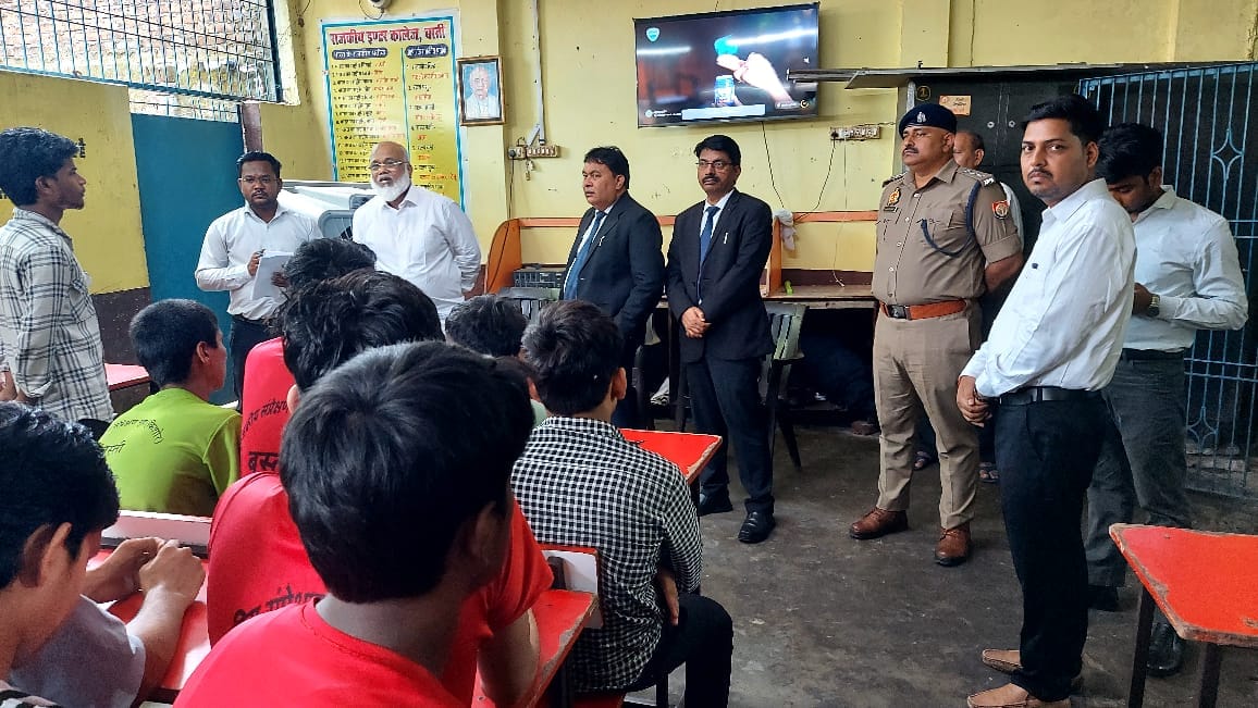 District Judge inspected the juvenile observation home.