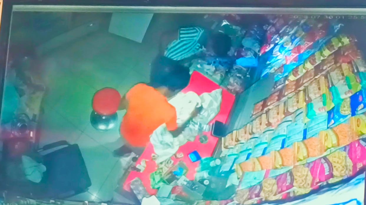 Locks of four shops broken; cash and goods stolen from three.