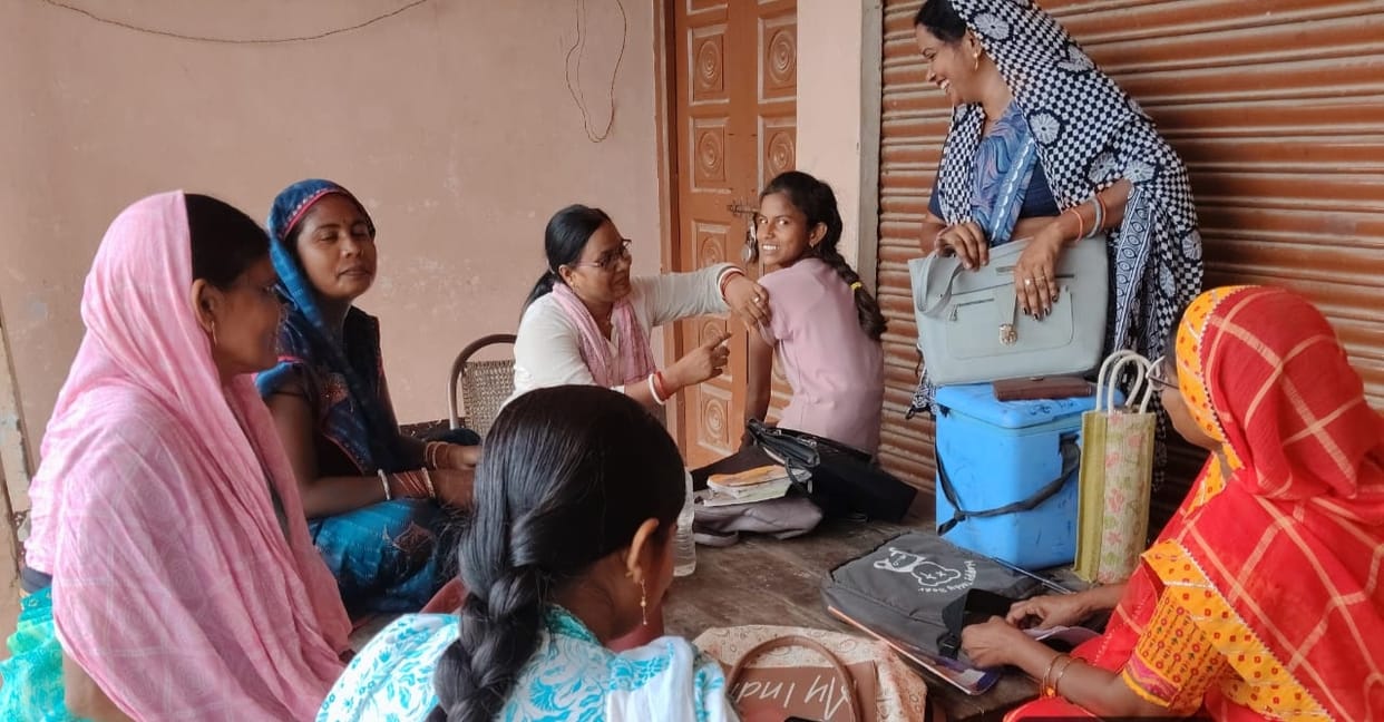 A vaccination drive was conducted.