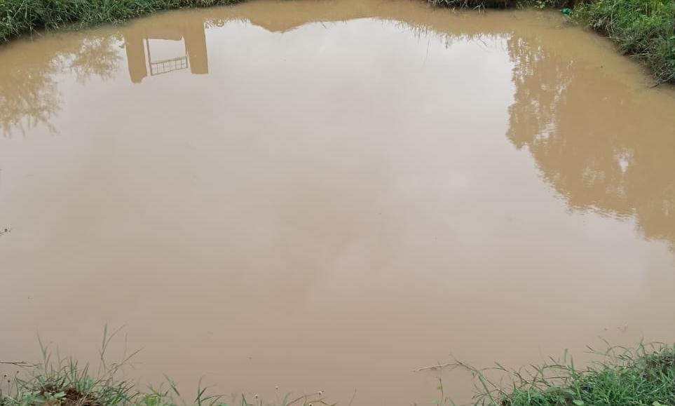 घटना स्थल पर मौजूद कुआं।