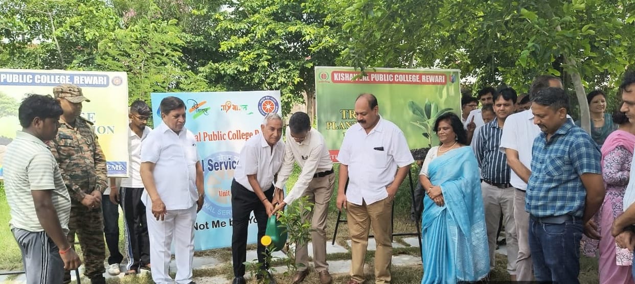Tree plantation carried out at KLP College.