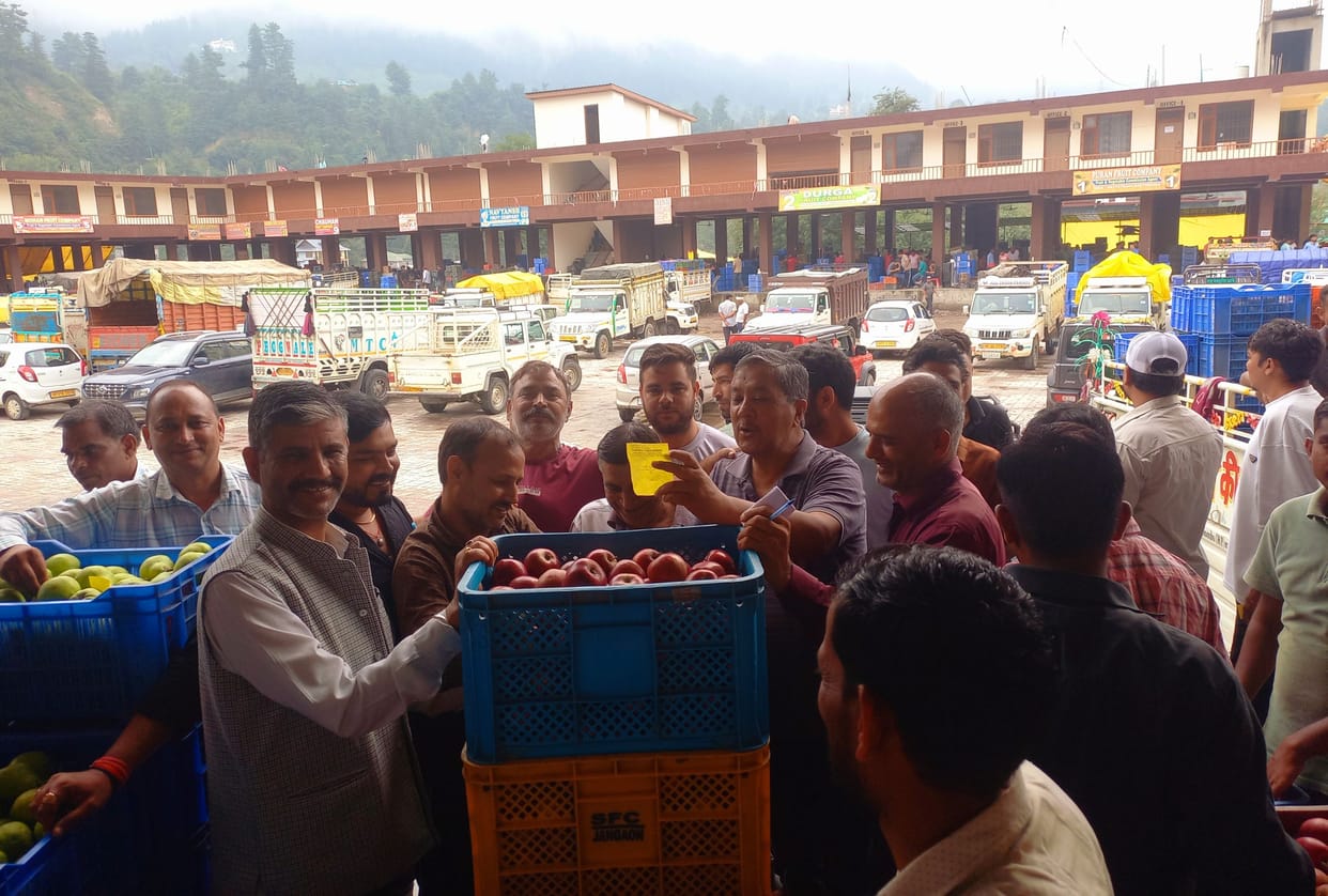 Laborers have started arriving in Kullu for the apple season.