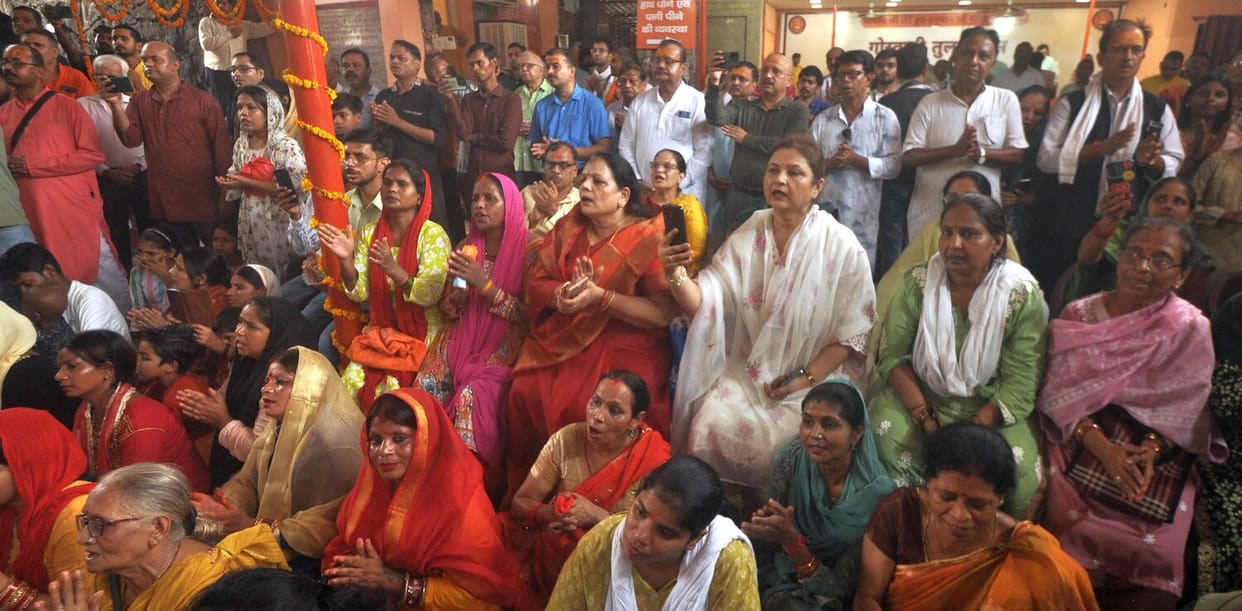 Consecration of idols in the temple
