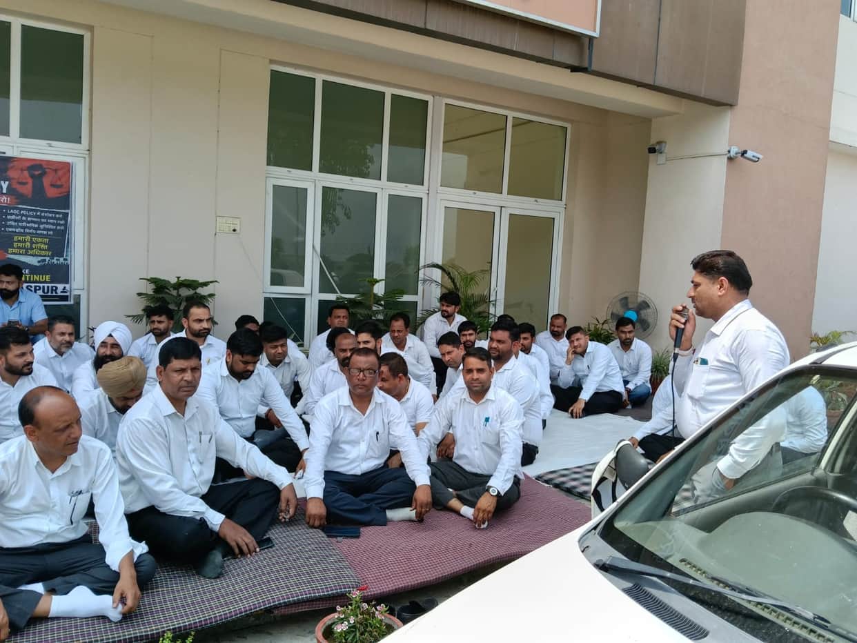 Advocates' protest against the LADC system continues.