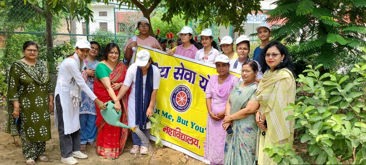 NSS volunteers launched a tree plantation drive.