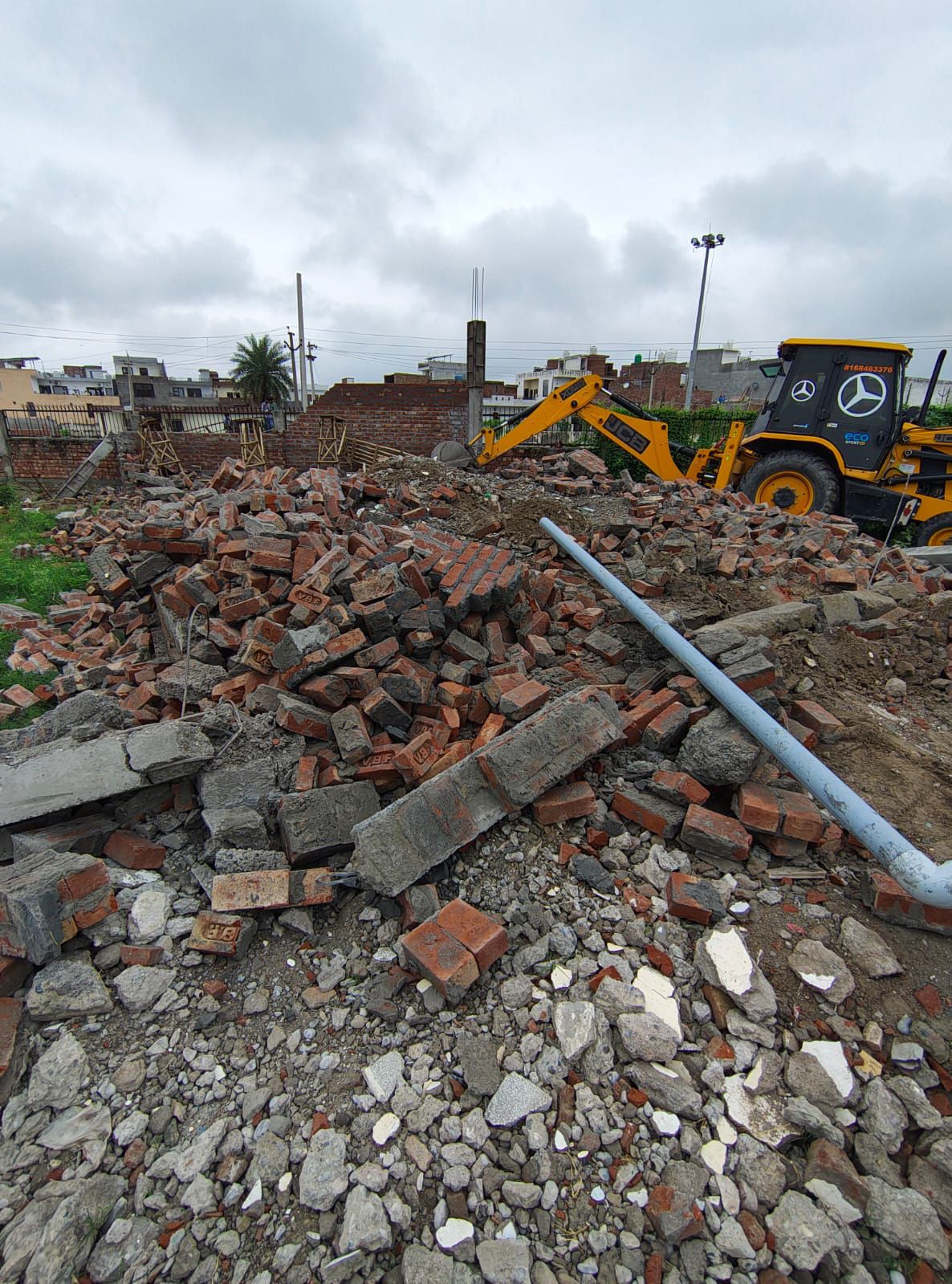 Construction in three illegal colonies demolished.