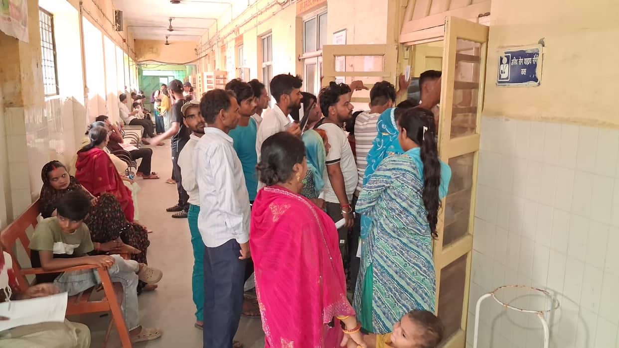 Number of viral and typhoid patients rises with the change in weather.