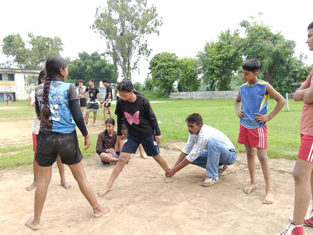 Kutheda School players sweating it out on the field even during the holidays.