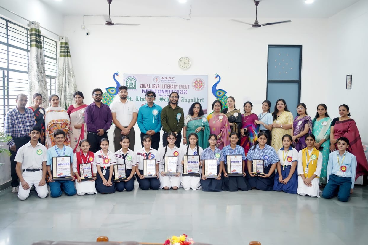 Ranu Dudi takes first place in the zonal painting competition.