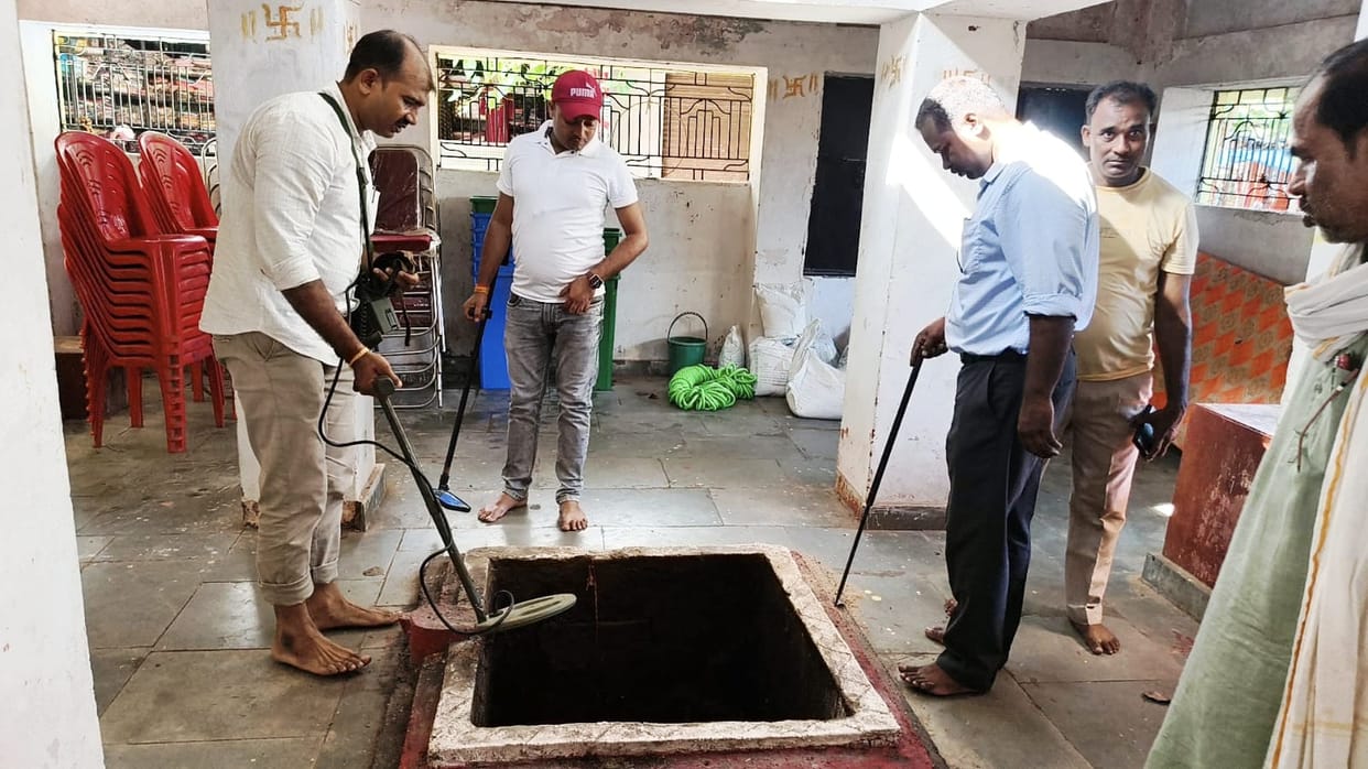 Bomb squad inspected security arrangements at Shivdwar Dham.