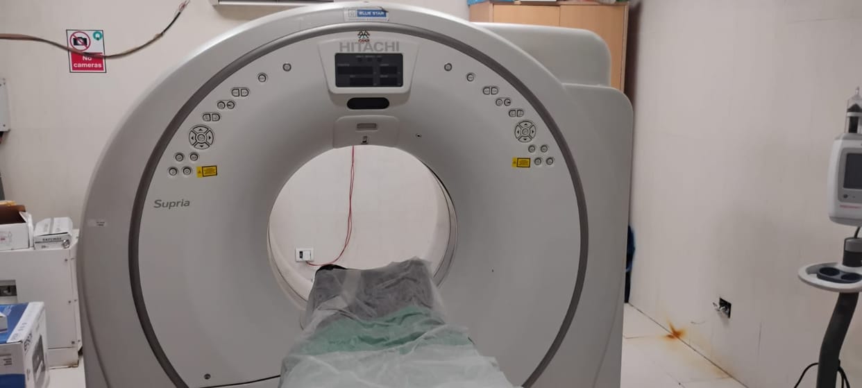 Ultrasound services suspended for a week and CT scan services for three days; 160 patients inconvenienced daily.