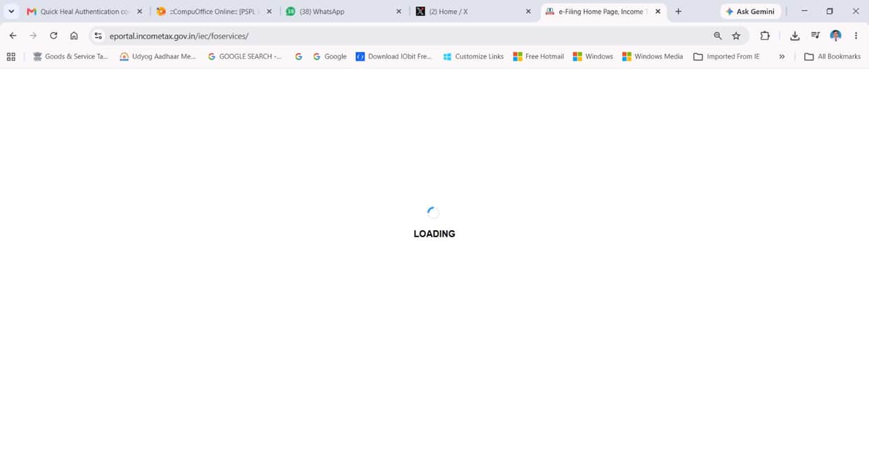 Income tax portal crashes on ITR deadline; users frustrated.