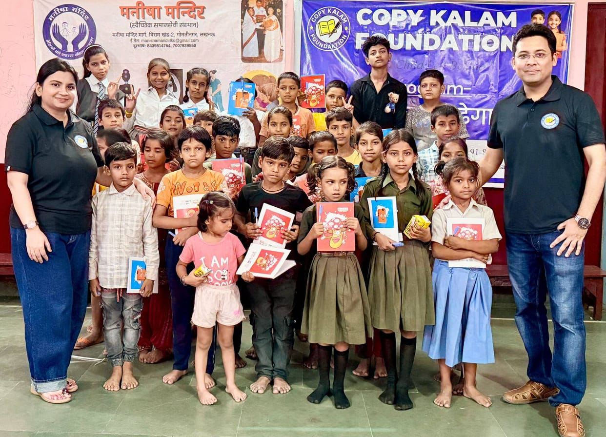 Explained the importance of cleanliness to children through games and distributed stationery items.