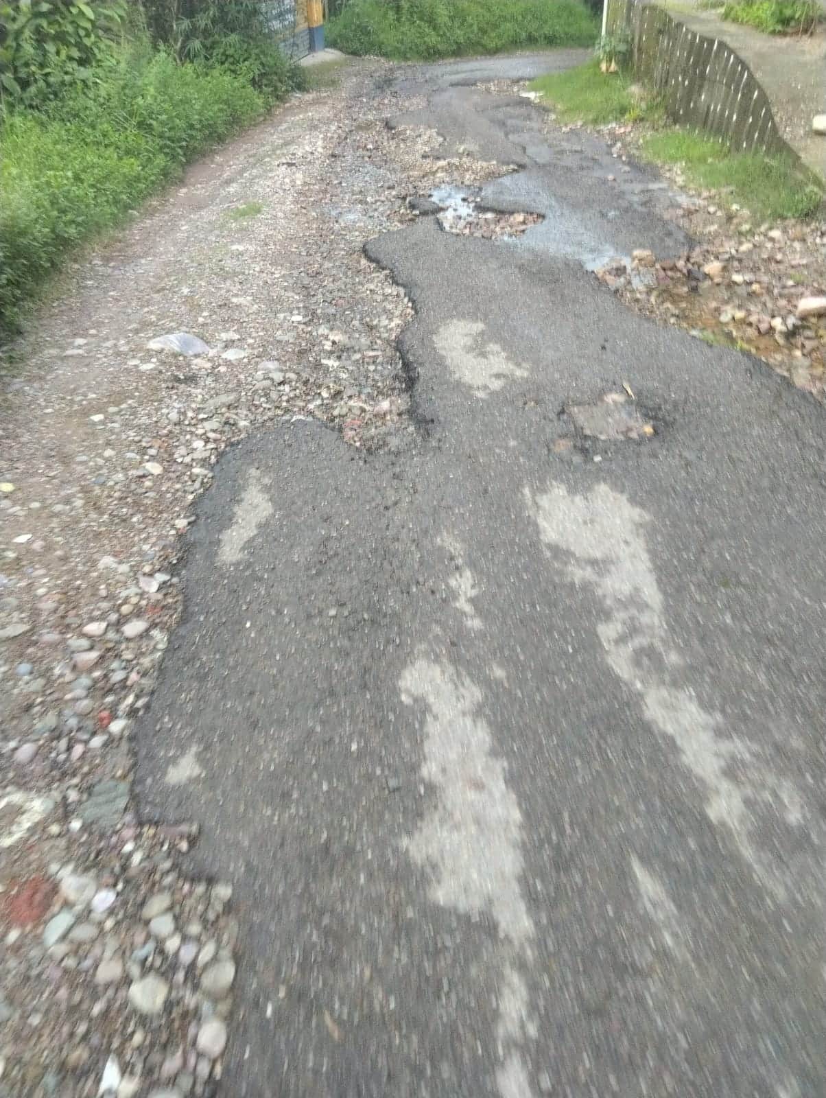 Condition of Bajdauh-Damui road remains unimproved even after eight years; people are facing great hardship.
