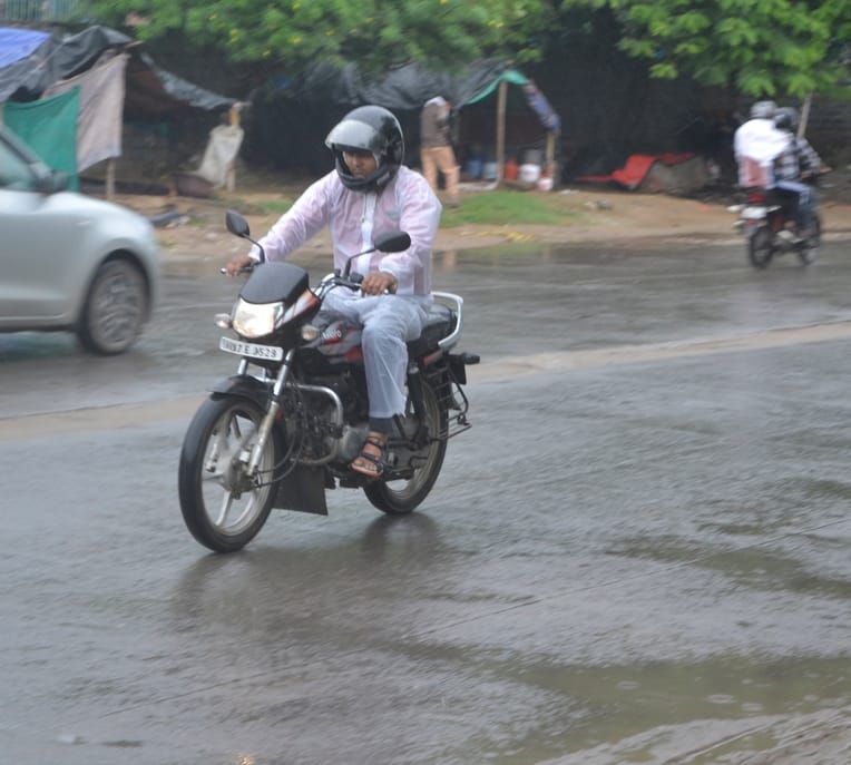 Weather takes a turn with heavy rain; relief from the heat.