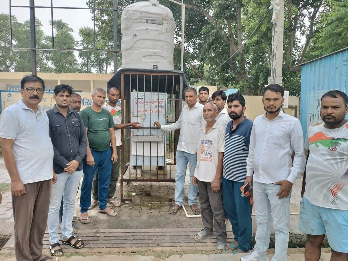 Water cooler installed for the people in Bochadiya.