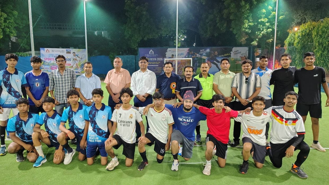 16 teams took the field in the futsal tournament; the action was thrilling.