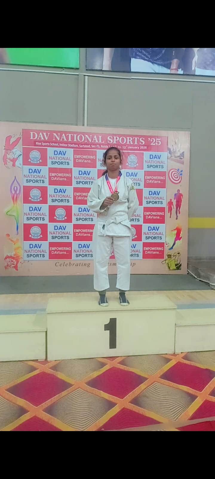 जूडो की राज्य स्तरीय खिलाड़ी राधिका। स्वयं