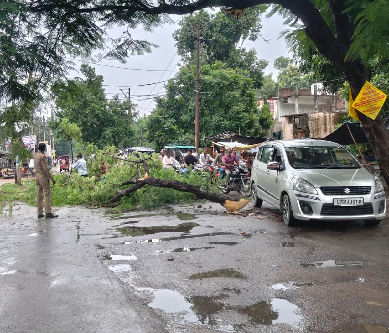 Morning rain brought relief, but afternoon humidity worsened the situation