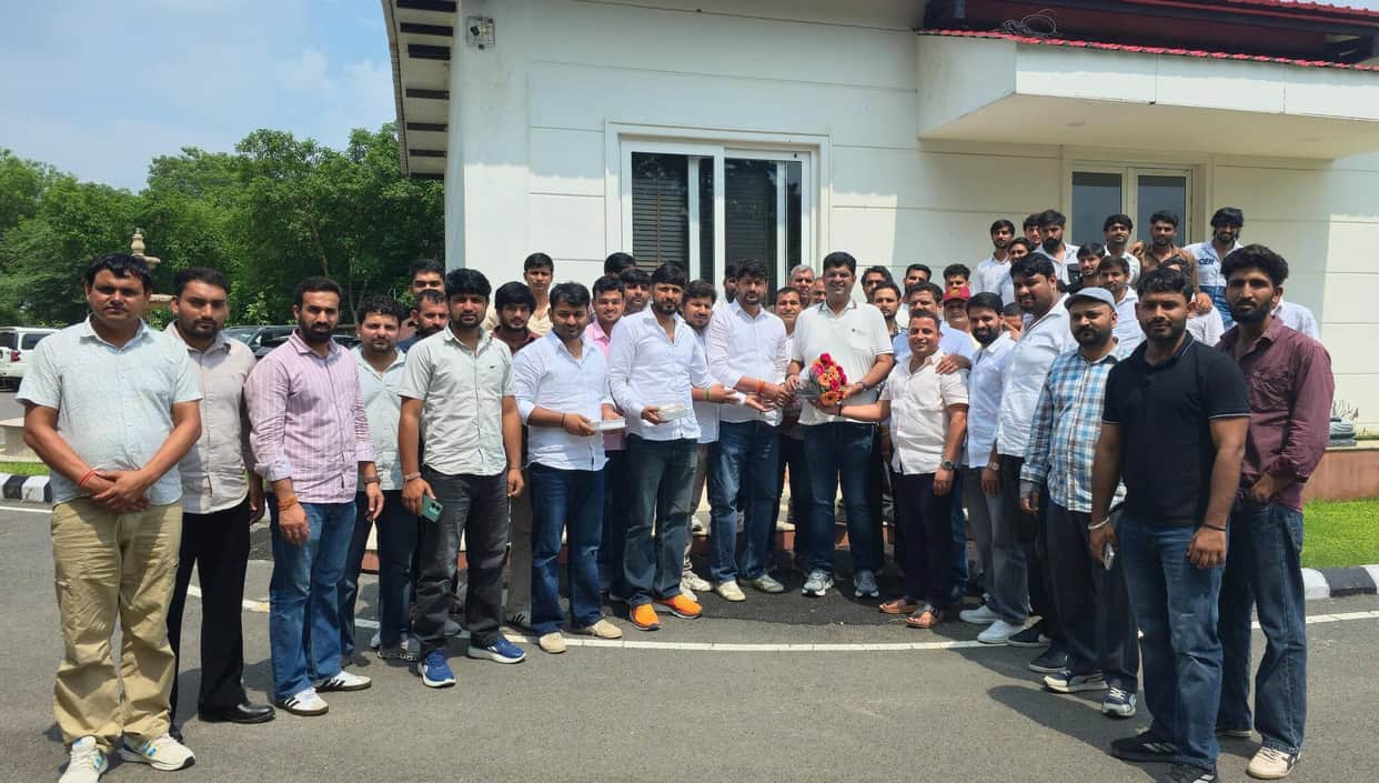 JJP-INSO office bearers met Dushyant Chautala.