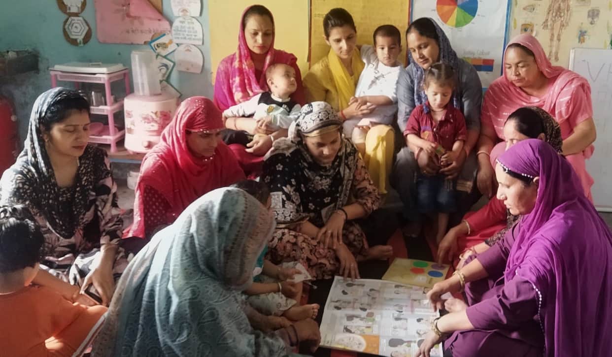 Women were informed about the importance of breastfeeding.