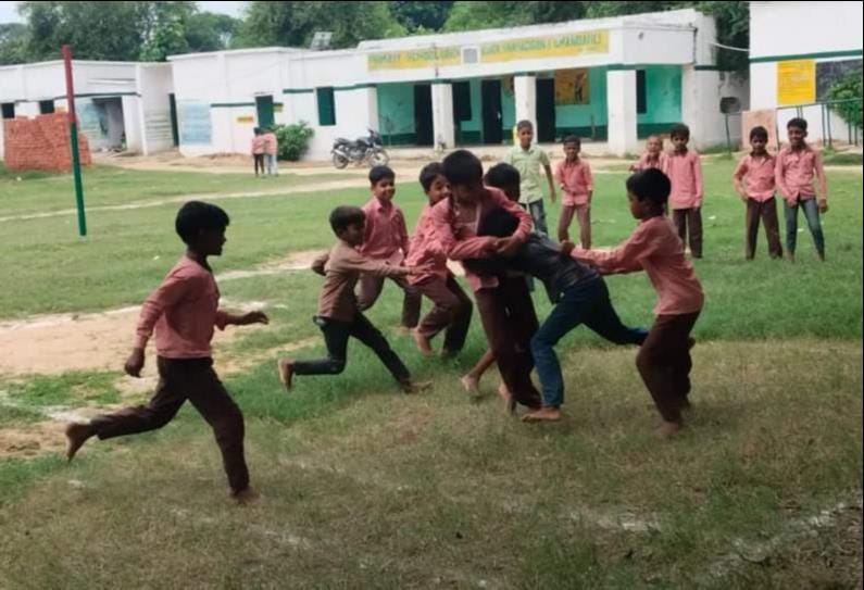 Players displayed their prowess in Kabaddi and Kho-Kho.
