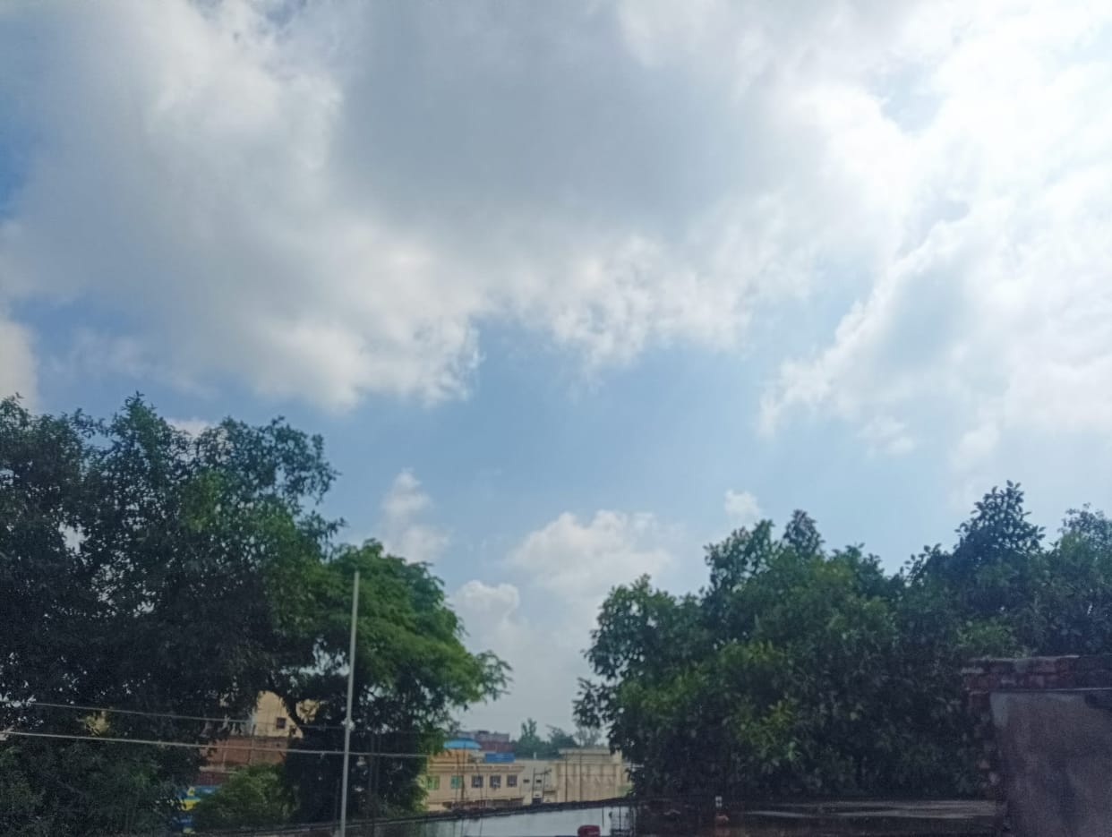 Light to heavy rain in various areas brought relief from the heat and humidity.