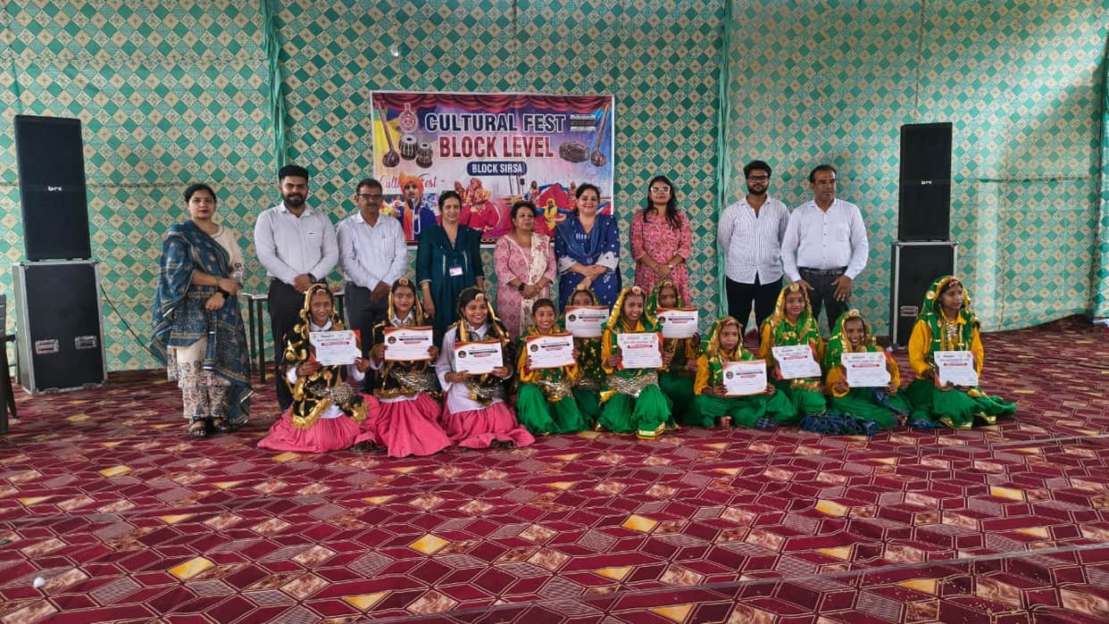 The essence of Haryanvi culture took center stage at the Block-level Cultural Fest-2026.