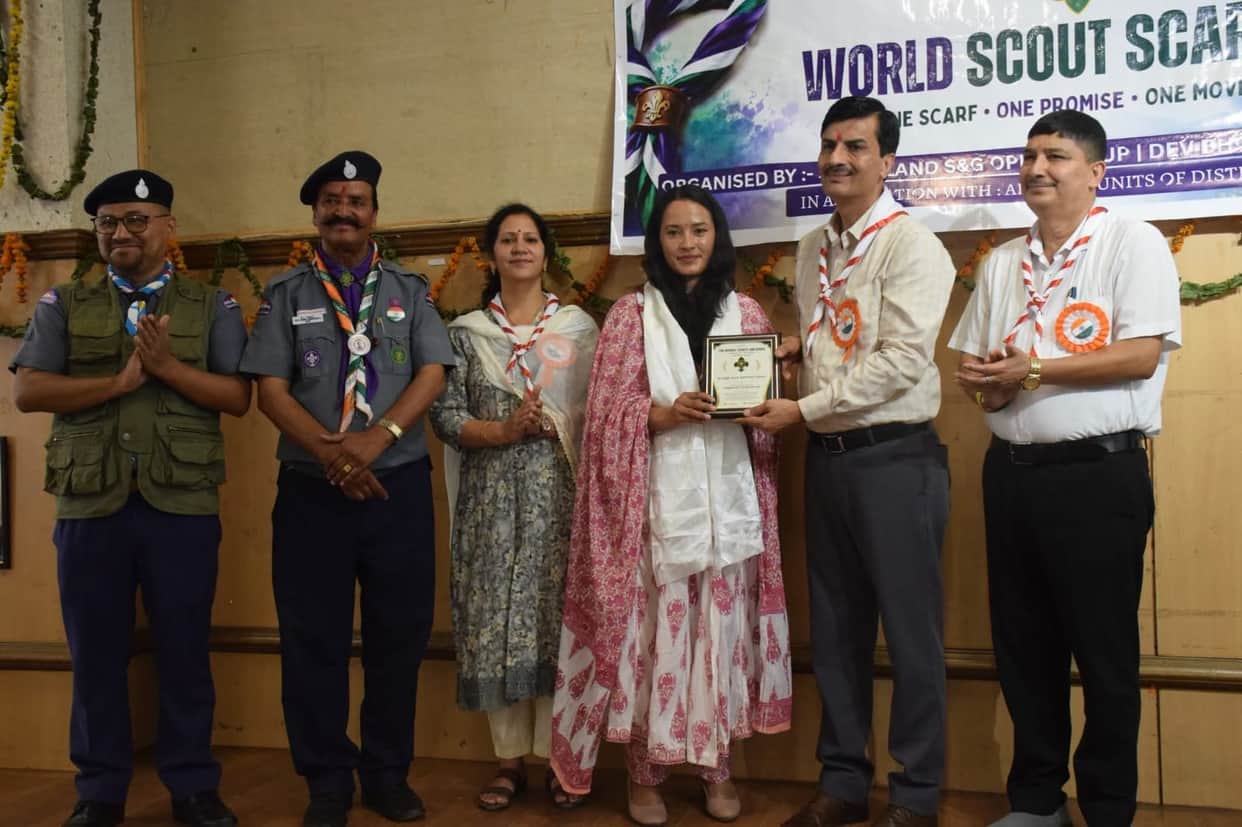 World Scout Scarf Day celebrated at Dev Sadan, Kullu.