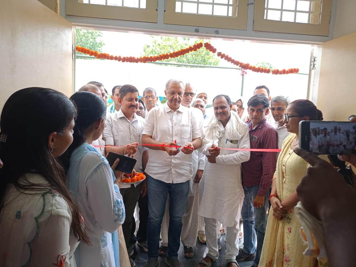 The MLA laid the foundation stone for the sub-health center and inaugurated the Ayurvedic dispensary