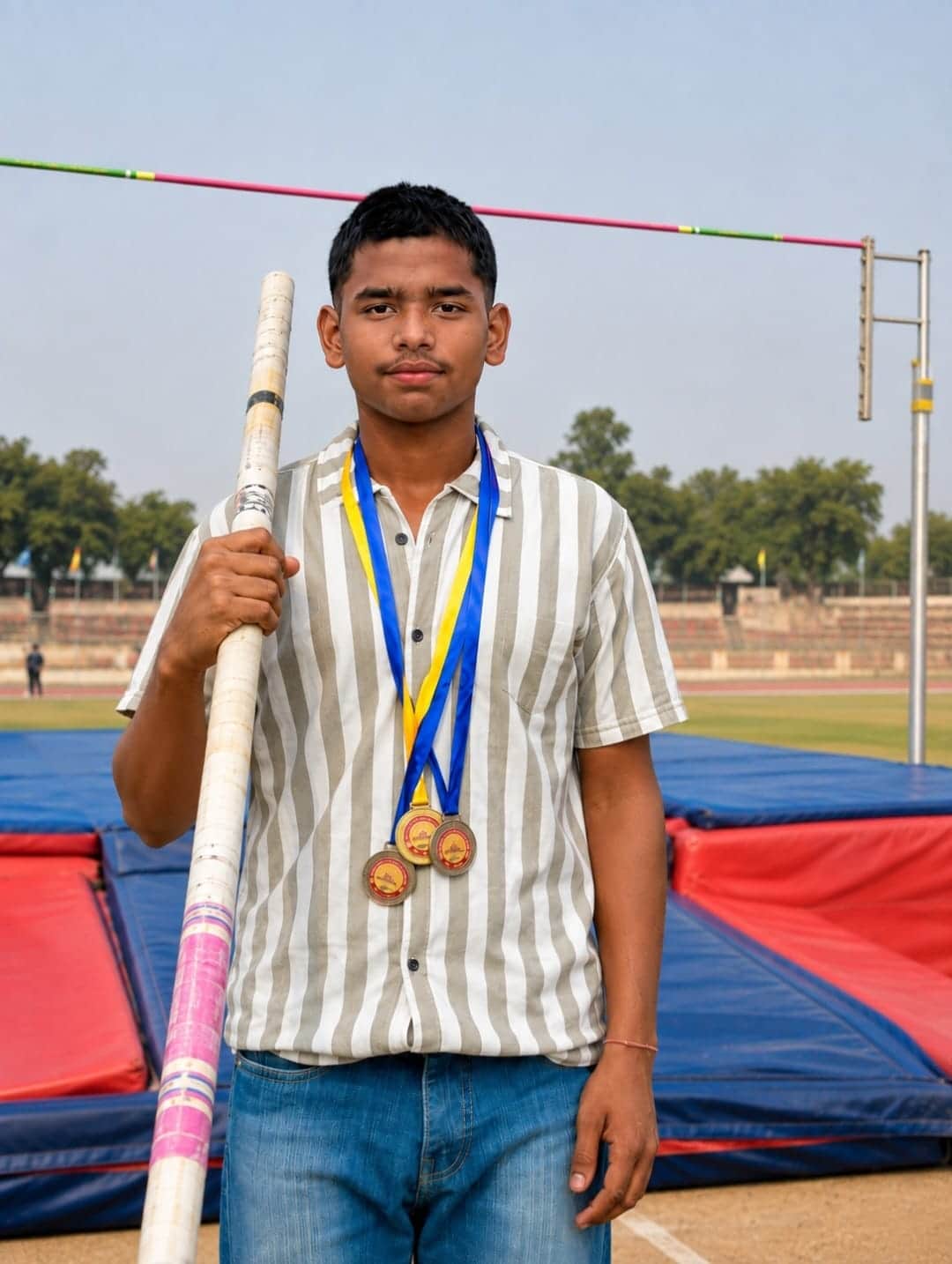 amandeep won gold in poll wault