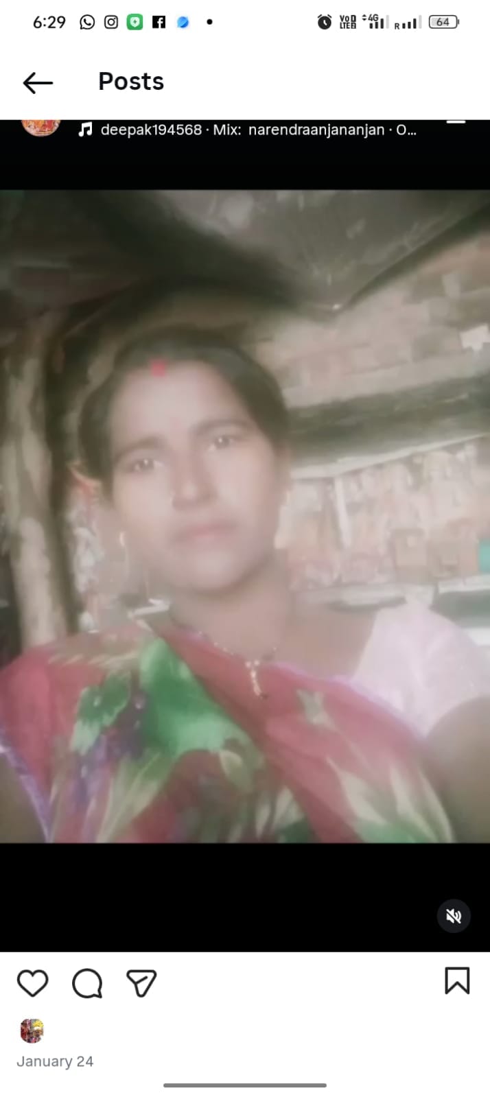 The married woman had sent a voice message before hanging herself.