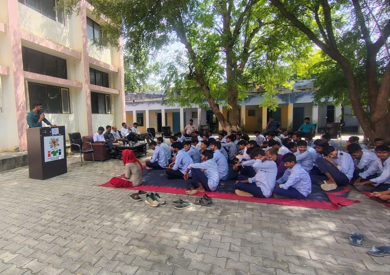 Children administered a pledge to stay away from drugs.