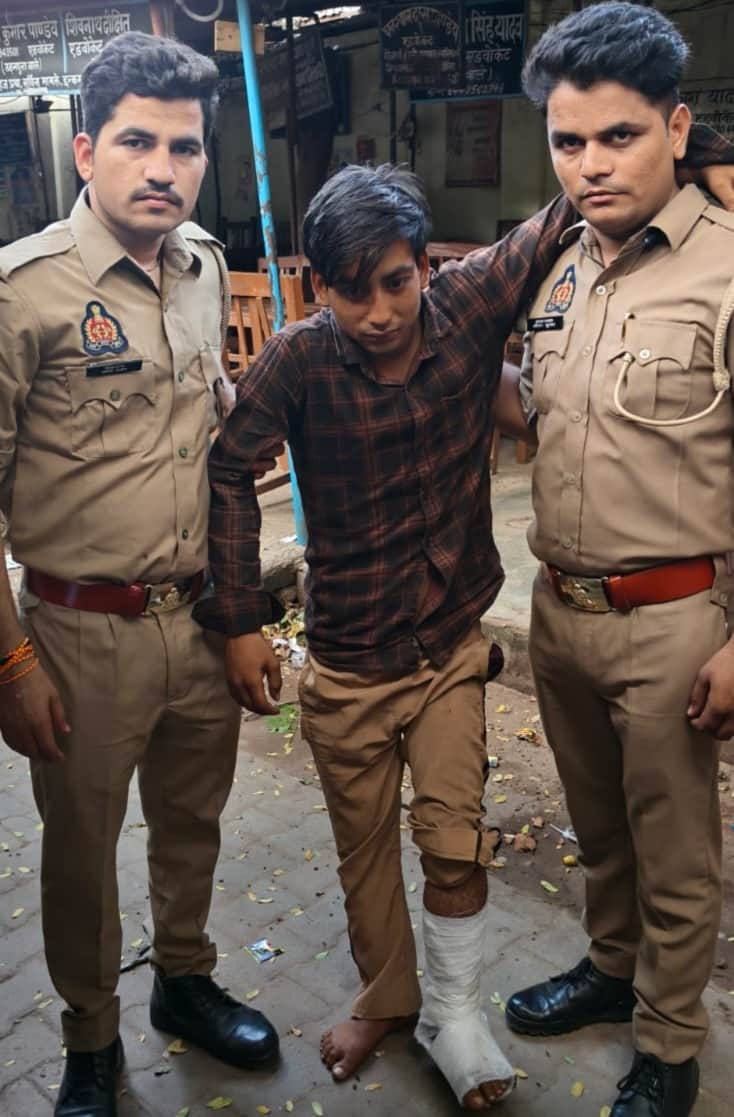 Cow slaughter accused who fled during an encounter arrested with a country-made pistol.