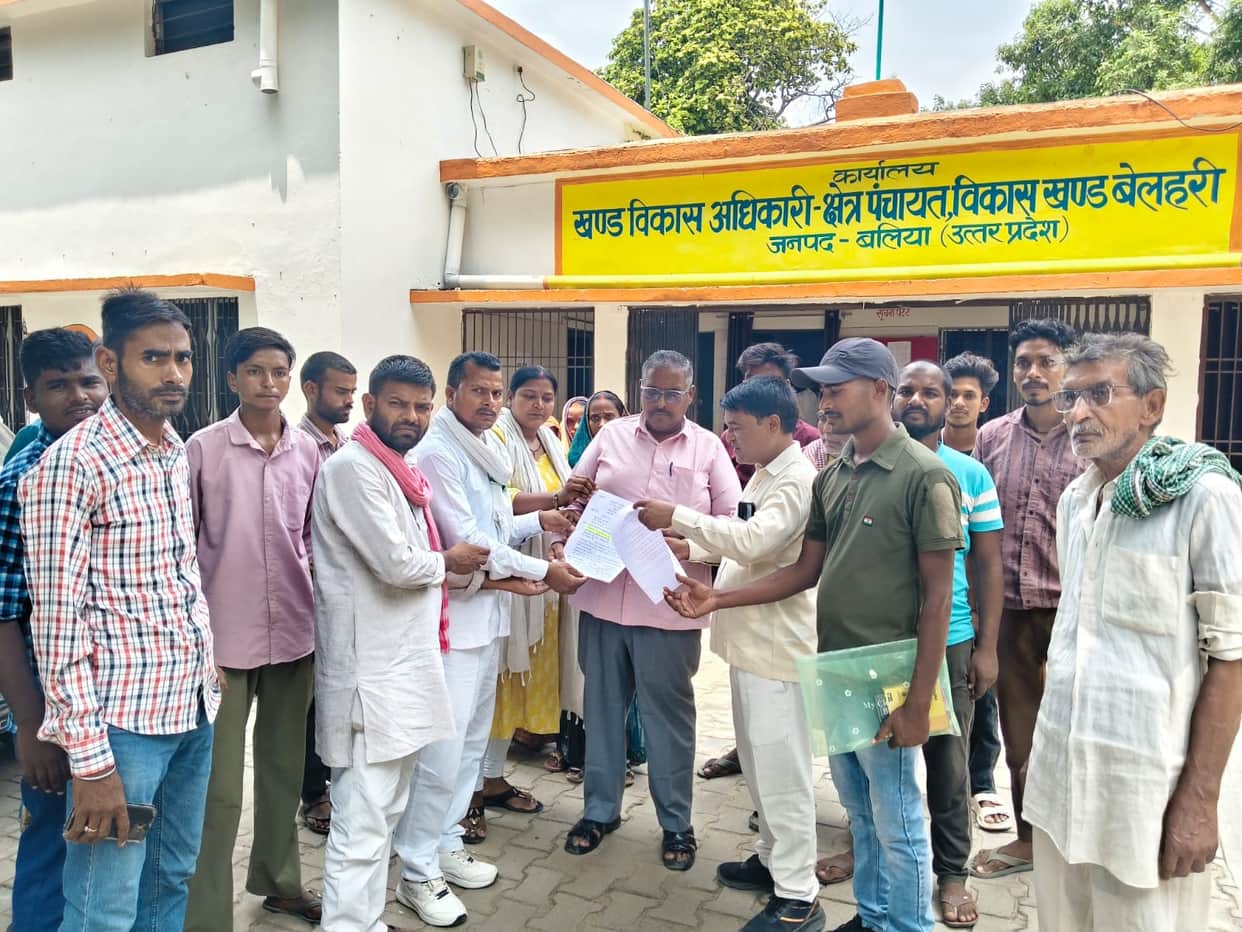 Memorandum submitted for repair of dilapidated road