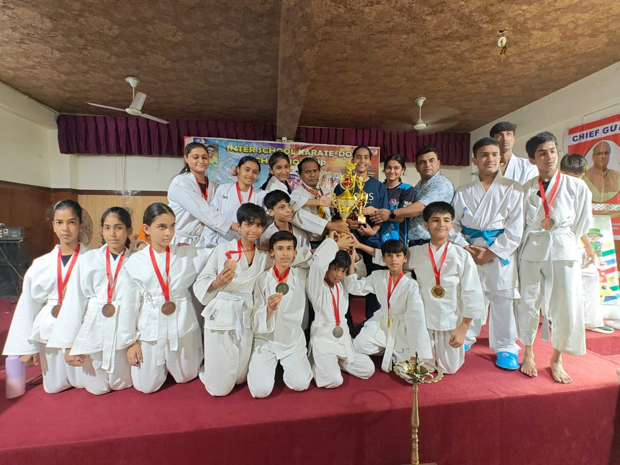 Darshan Academy Overall Champion in Karate Competition