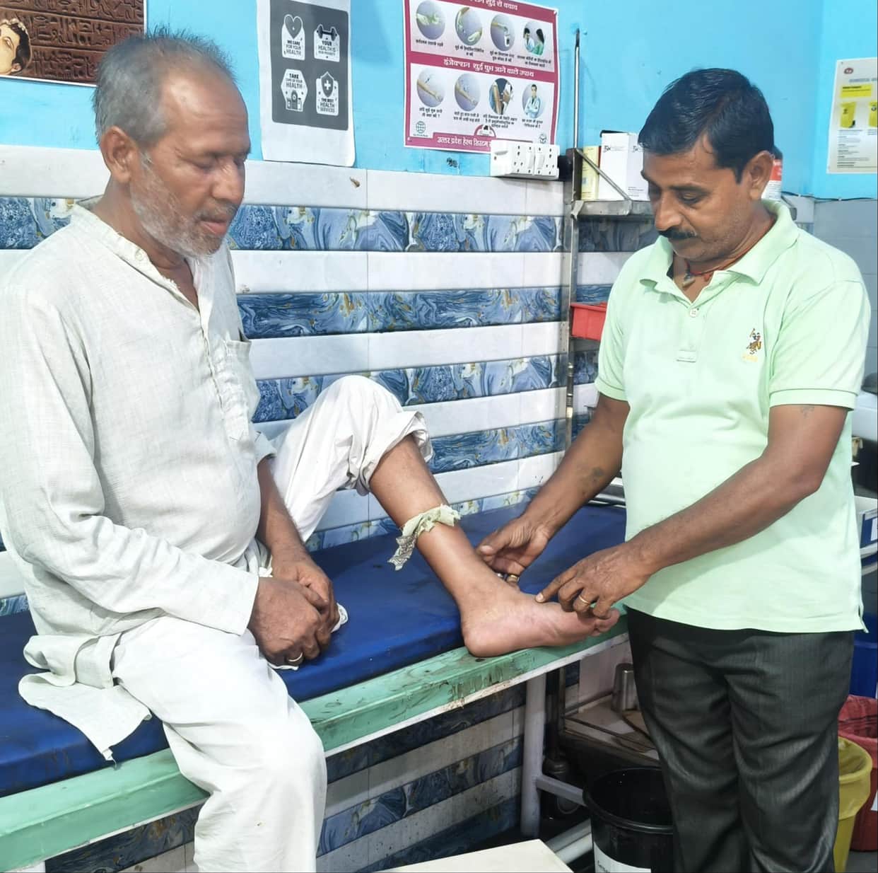 Farmer bitten by snake while working in the field