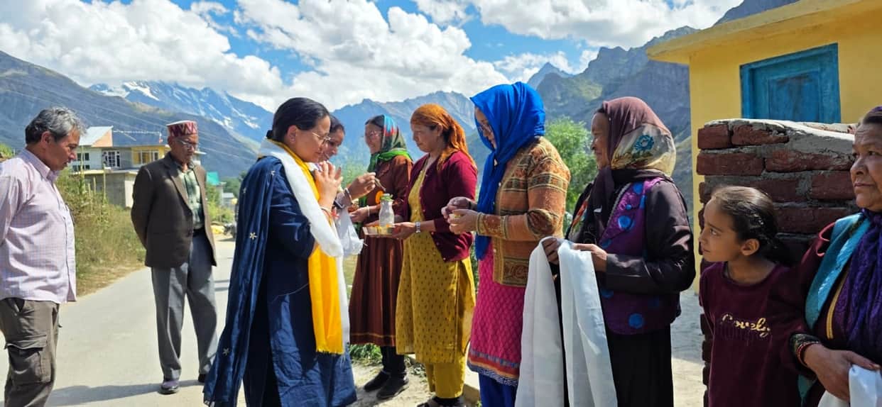 MLA Anuradha Rana visited seven villages, including Tandi.