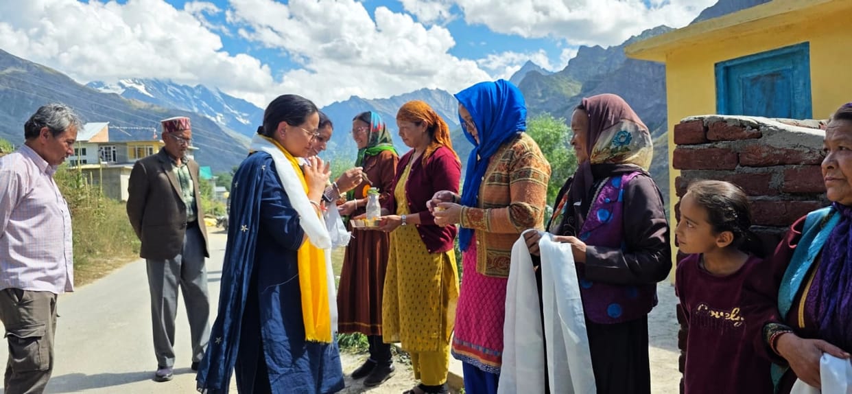 MLA Anuradha Rana visited seven villages, including Tandi.