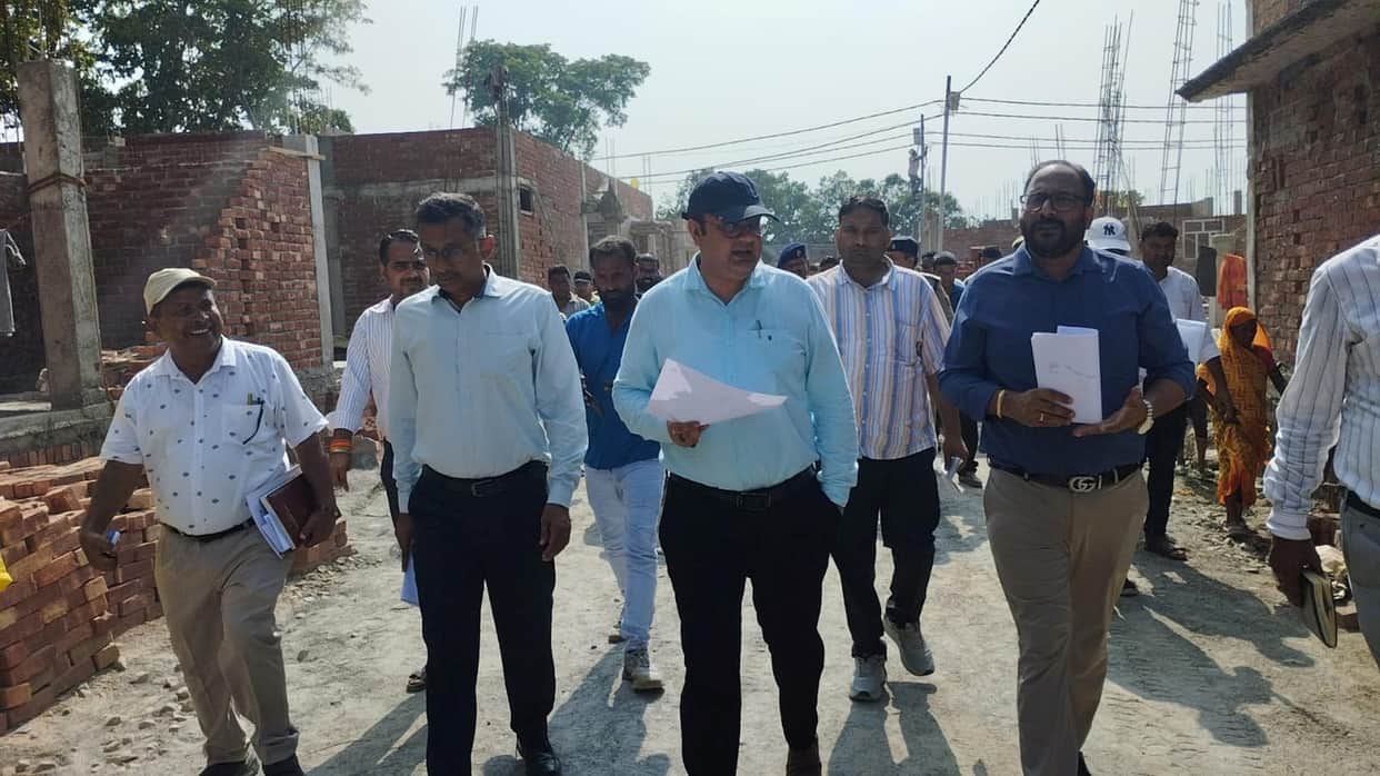 Inspected the progress of construction work in the CM's 'dream village'.