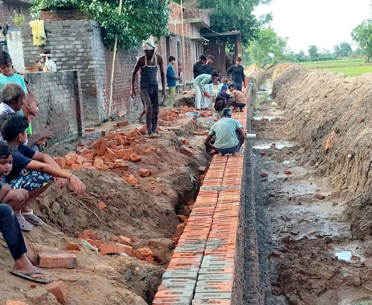 Drain construction begins; Delhi Highway to get relief from waterlogging.