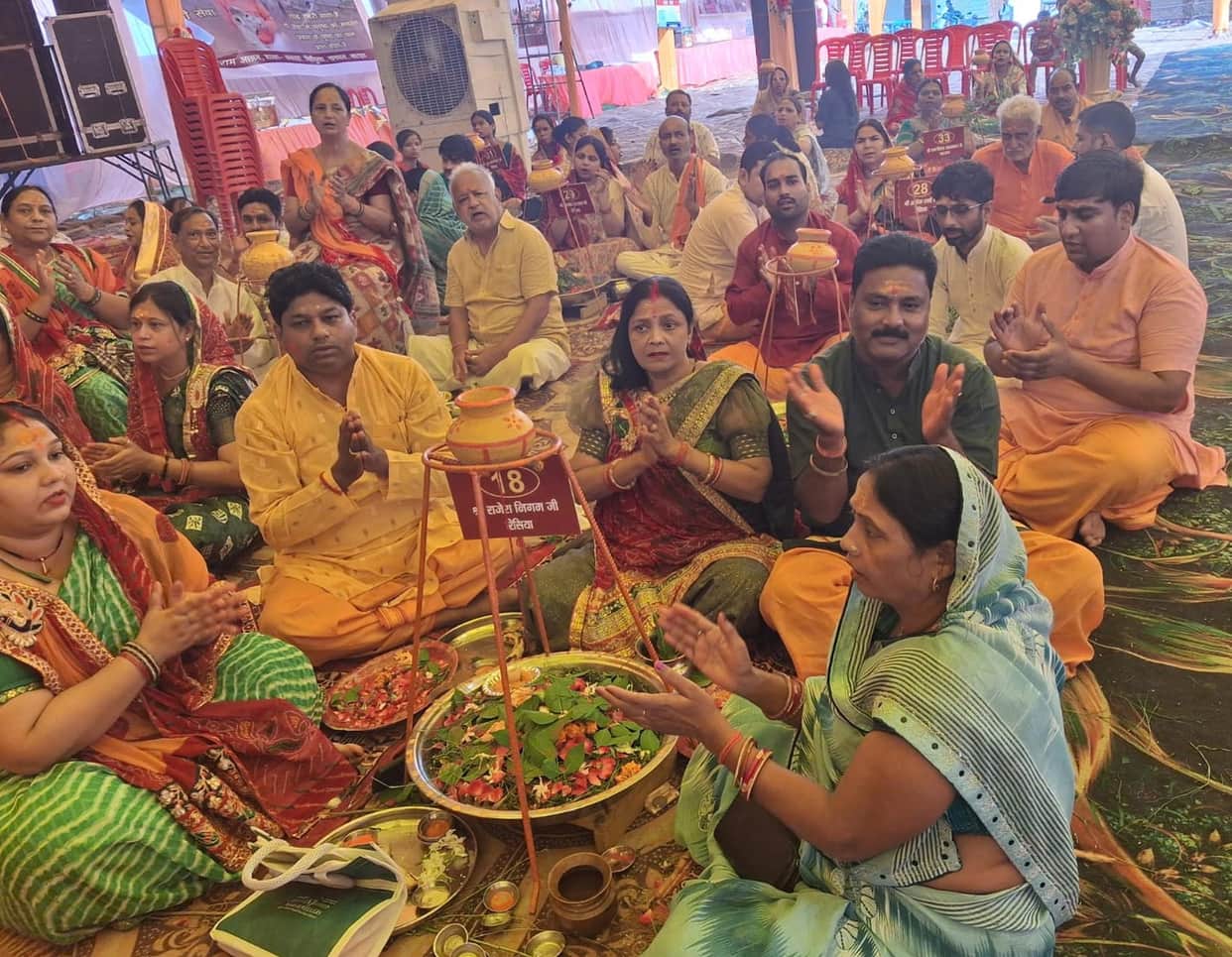 Performed *Parthiva Puja* using water from Jagannath Puri.