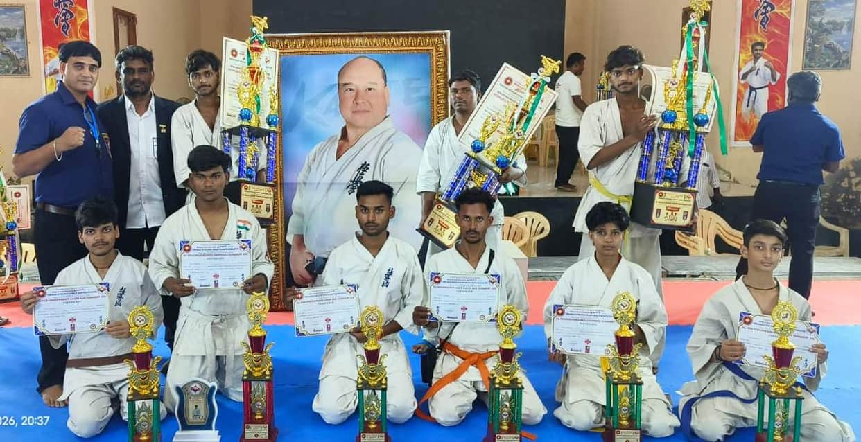 Players from Chandauli won nine medals at the National Karate Championship.