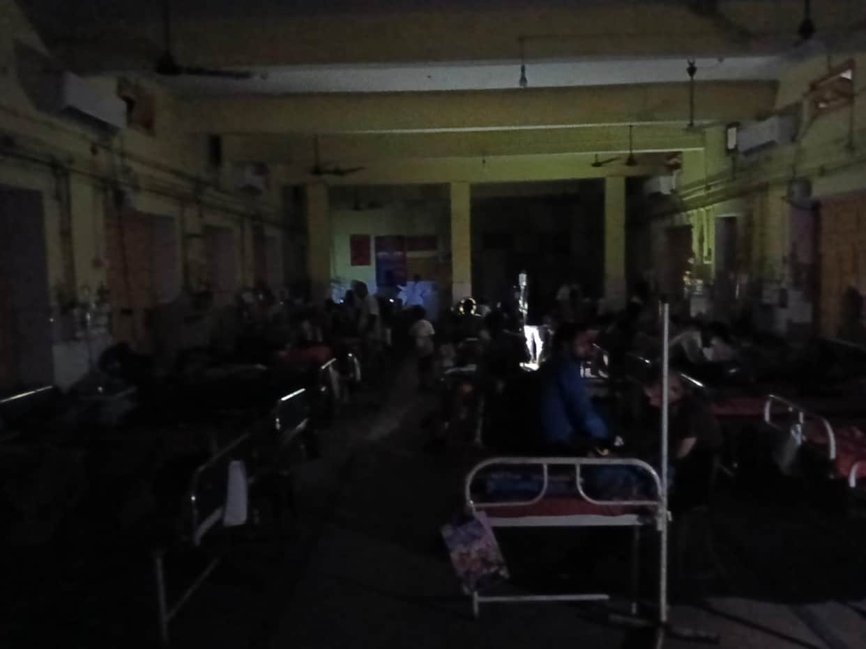 Power supply to the district hospital remained off for