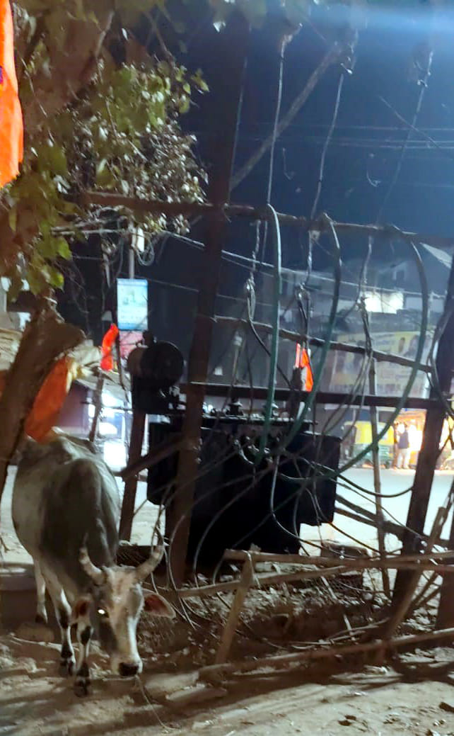 Transformers are kept without safety nets, risk of accident