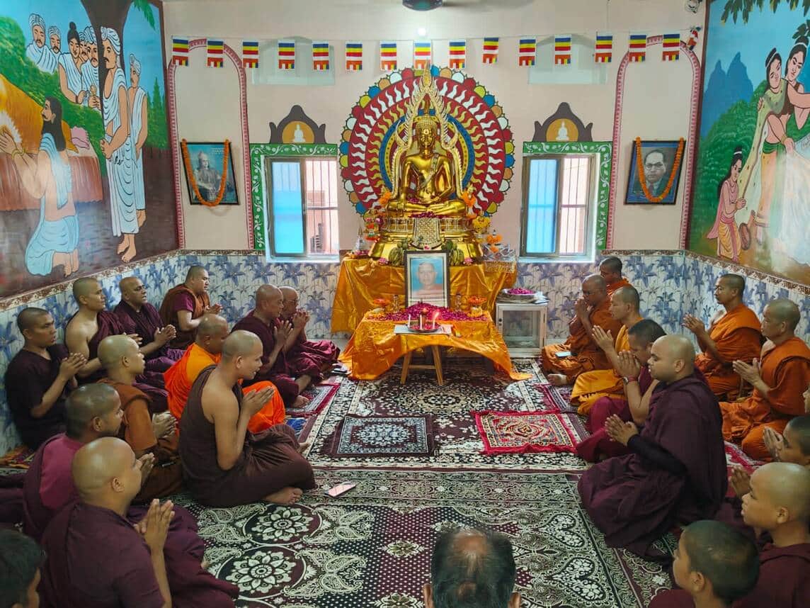 Nirvana day of monk Dharmakirti Mahasthavira celebrated