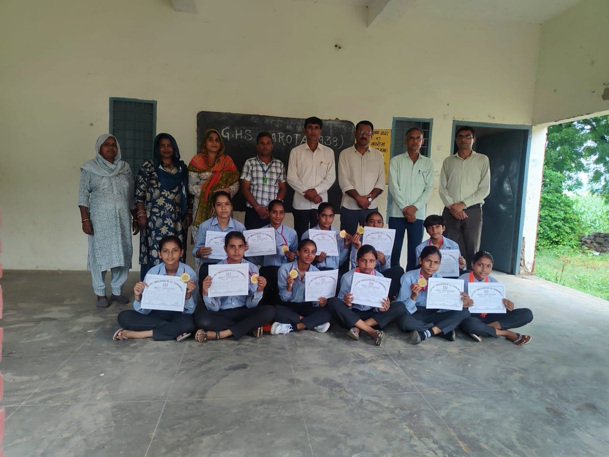 Karota's kabaddi team secured first place in the competition.